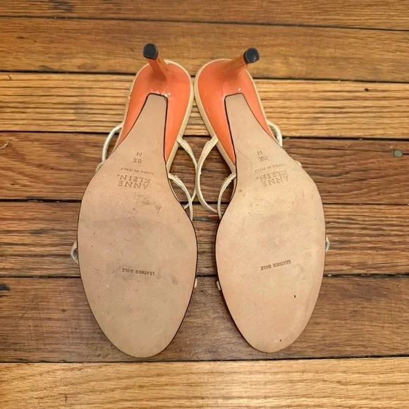 *New Vintage* y2k Anne Klein Strappy Leather Heels - Picture 8 of 8